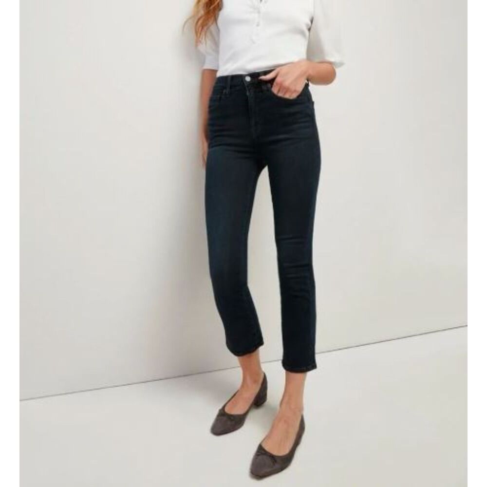 Veronica Beard Carly Kick Flare High Rise Secret Pocket Jeans Ink 24 NWT 258